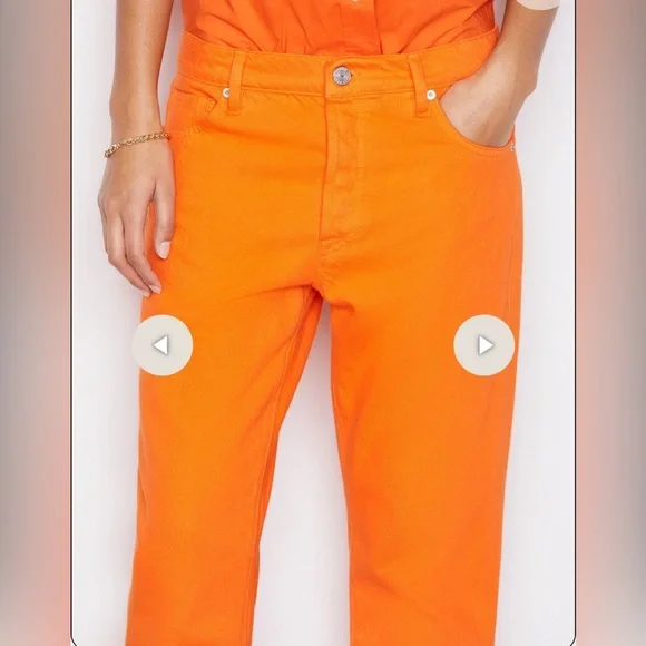 Frame Le Slouch Denim Orange Crush / 26 / NWT